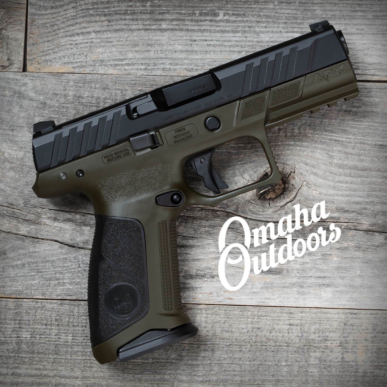 Beretta Apx A1 Full Size Od Green 17 Round Omaha Outdoors 5602