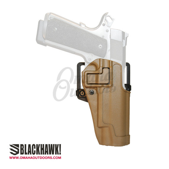 Blackhawk SERPA CQC 1911 Government OWB Holster Right Hand Coyote ...