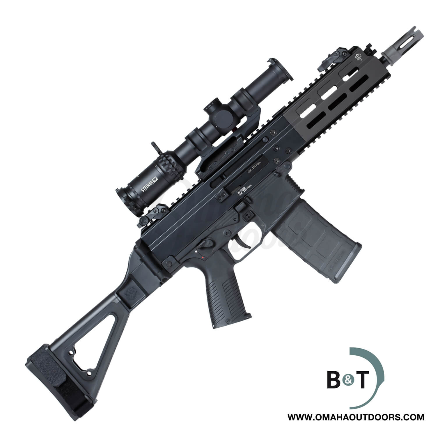 B&T APC223 Pistol 30 RD 223 T5Xi 1-5x24 LEAP SBTi Folding Brace - Omaha ...