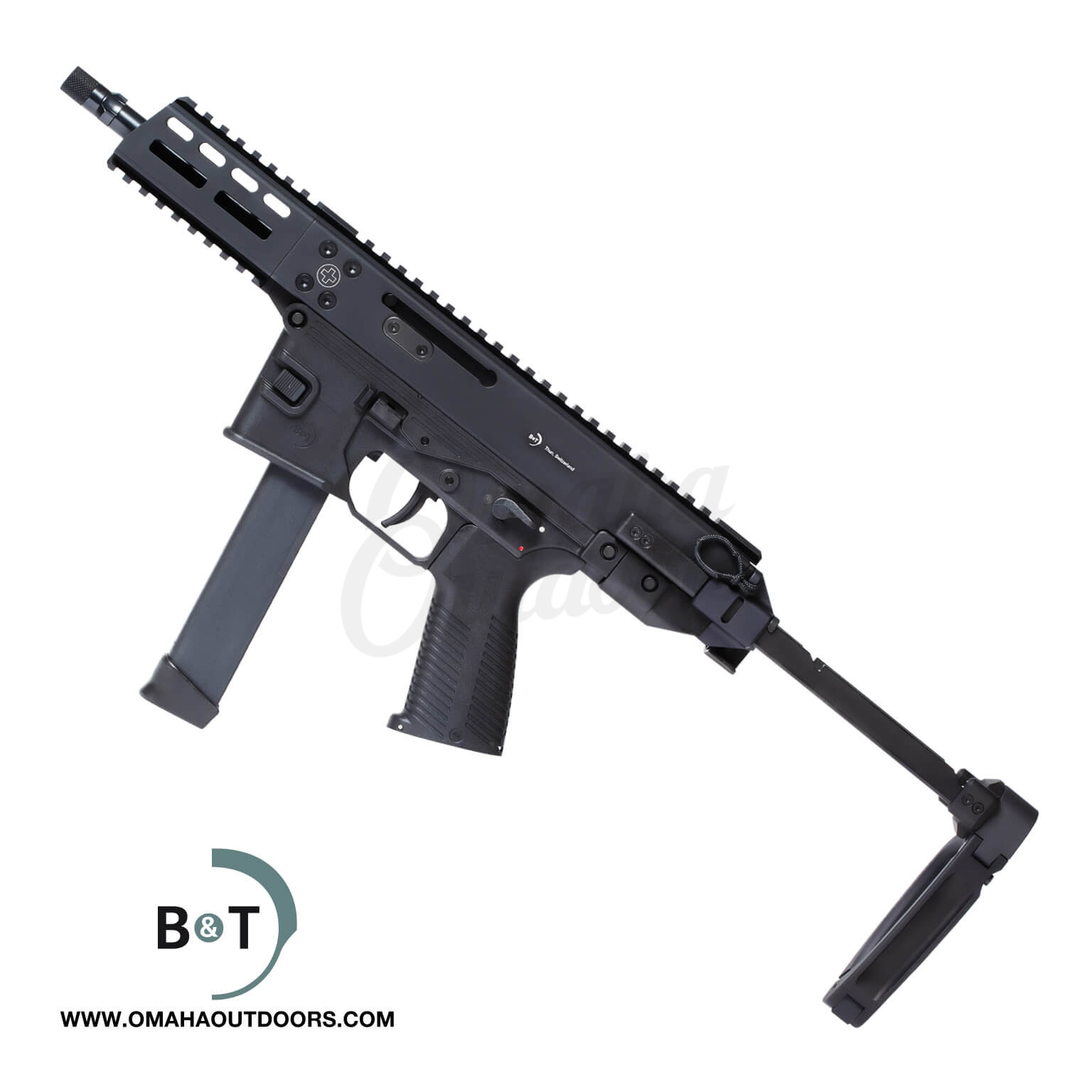 B&T GHM9-G Gen 2 Pistol 33 Round Glock Lower Tailhook Brace - Omaha ...