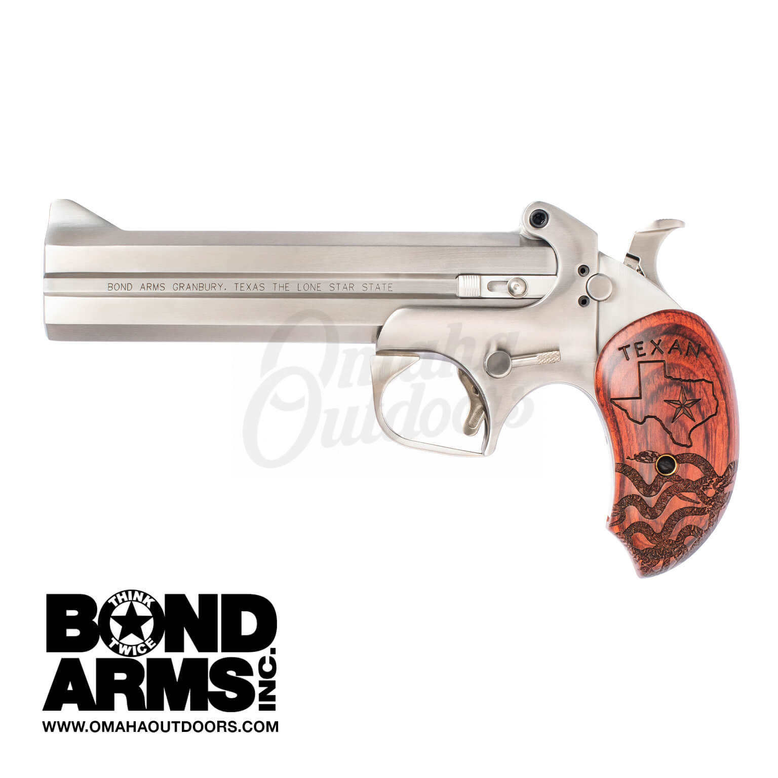 Bond Arms Texan 2 RD 410 Bore / 45 Colt 6" Derringer - Omaha Outdoors