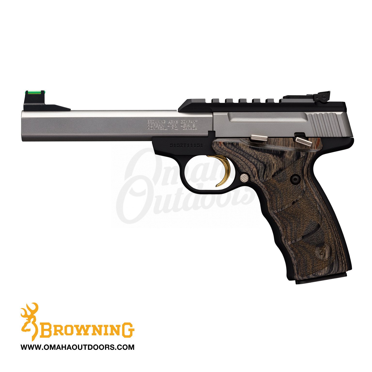 Browning Buck Mark Plus Udx Stainless Pistol 10 Rd 22lr Rosewood In Stock 4679