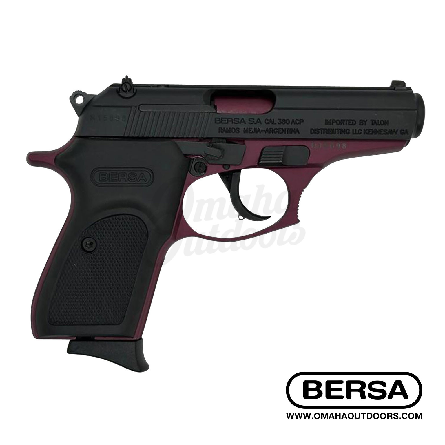 BERSA/EAGLE IMPORTS - BERSA THUNDER 380 NICKEL 3.5 8RD