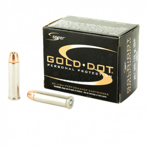 Speer Gold Dot 357 Magnum Ammo 125 Grain Hollow Point 20 Round Box ...