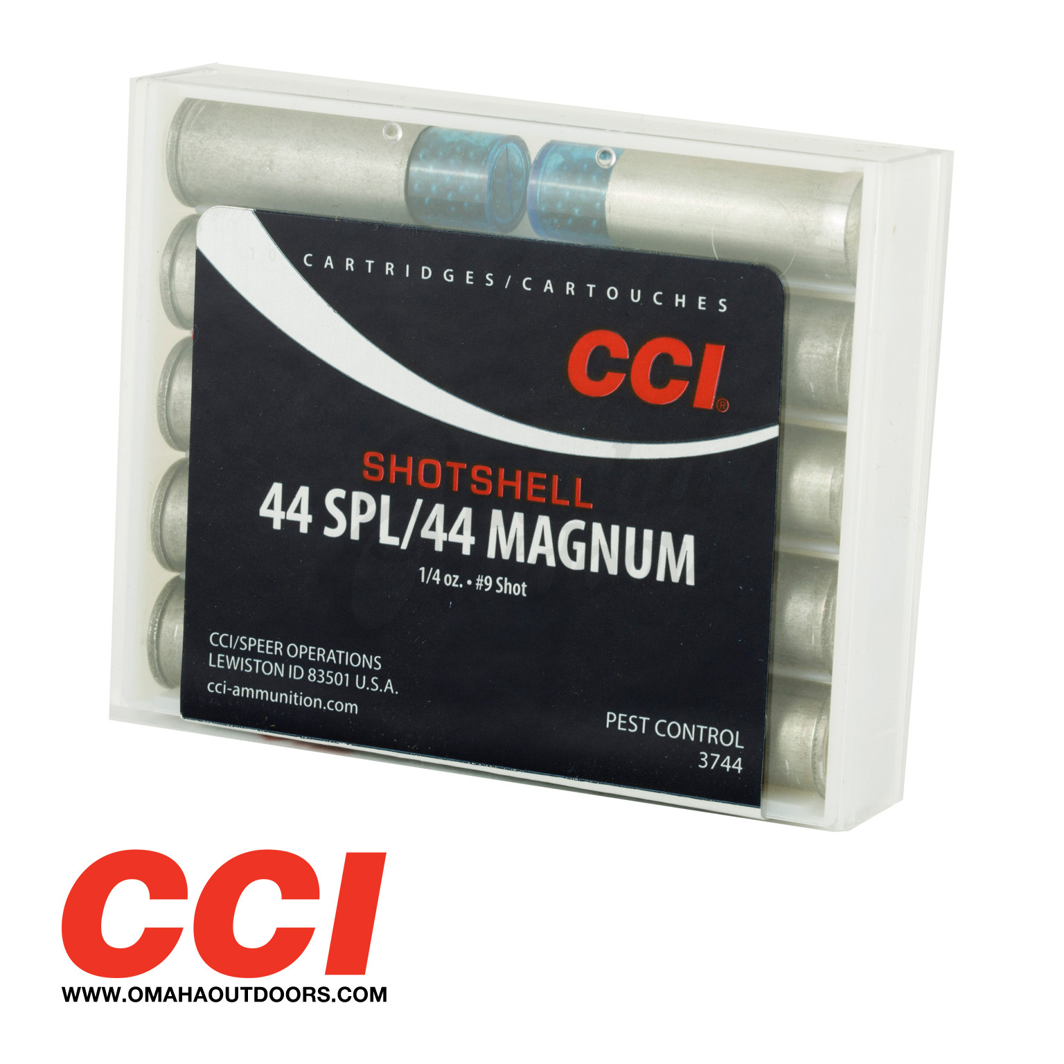 CCI Shotshell Ammo 44 Magnum, 44 Special 140 gr #9 Shot 10 Round Box ...