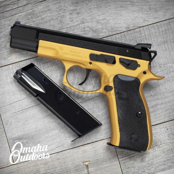 CZ 75 B Omega Convertible 9mm Pistol Gold - Omaha Outdoors