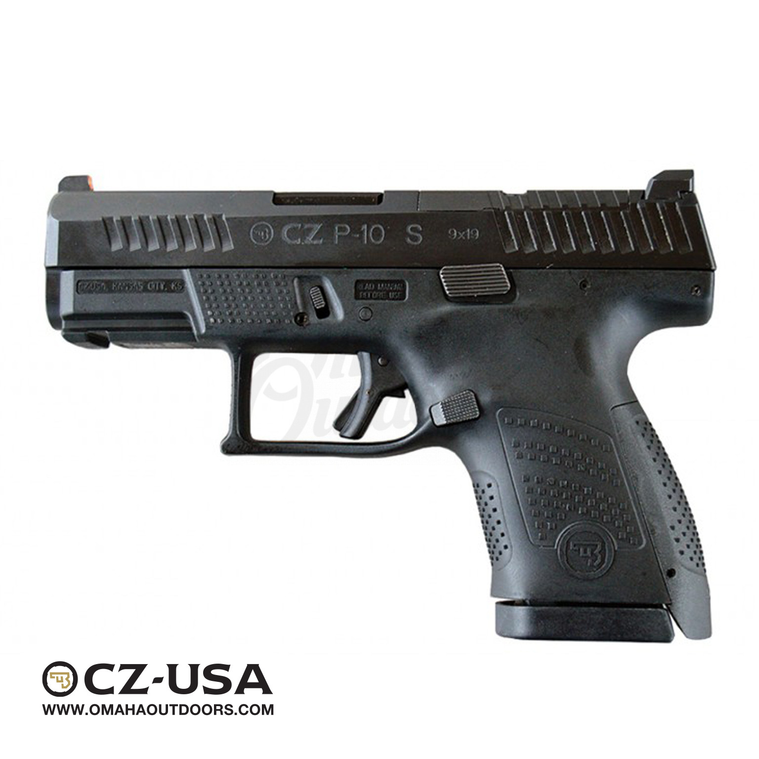 CZ P-10 S Pistol 10 RD 9mm Night Sights 05160 - Omaha Outdoors