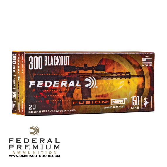 Federal Fusion MSR 300 Blackout - Omaha Outdoors