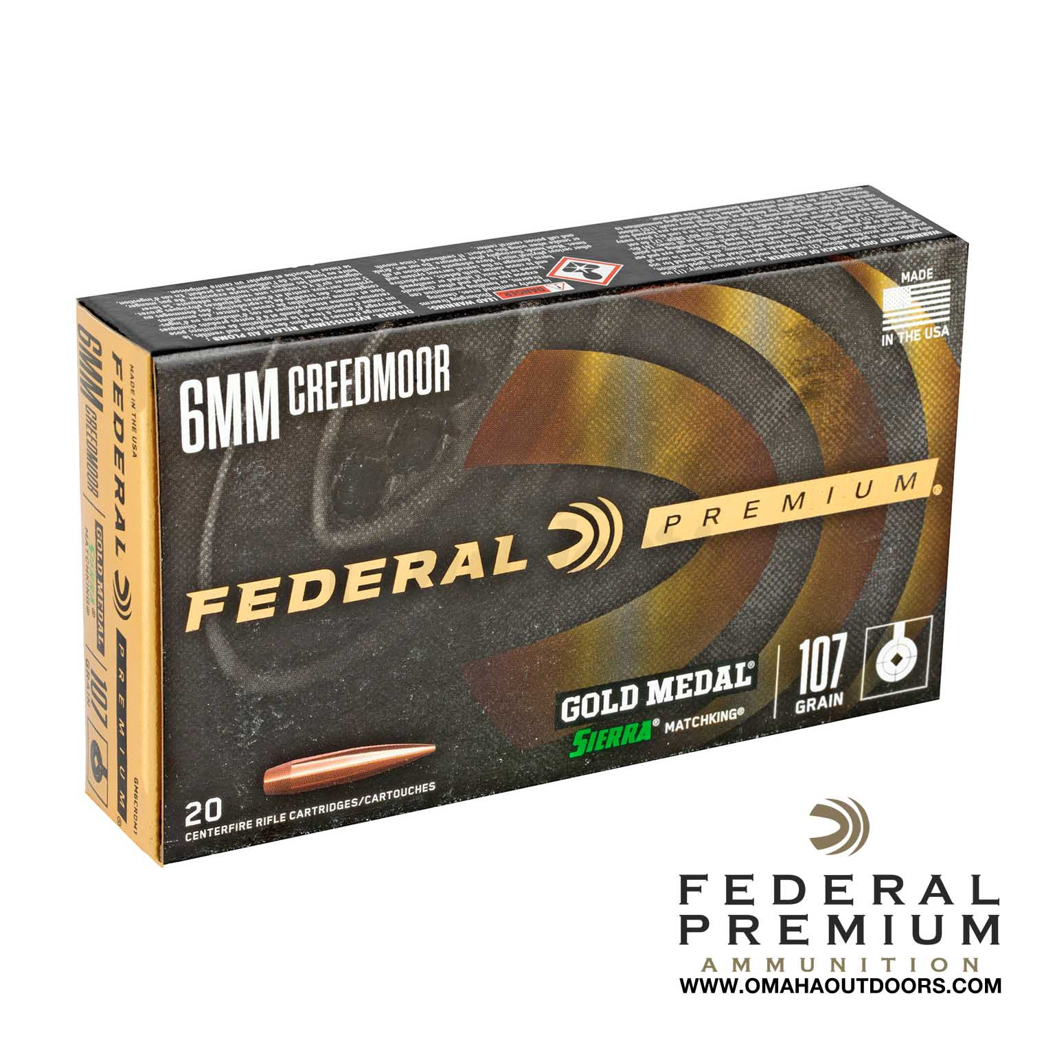 Federal gold medal sierra matchking 6mm creedmoor