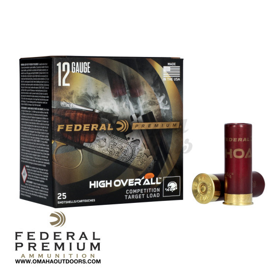 Federal High Over All 12 Gauge 8 Shot 3 Dram 25 Rounds - Omaha Outdoors