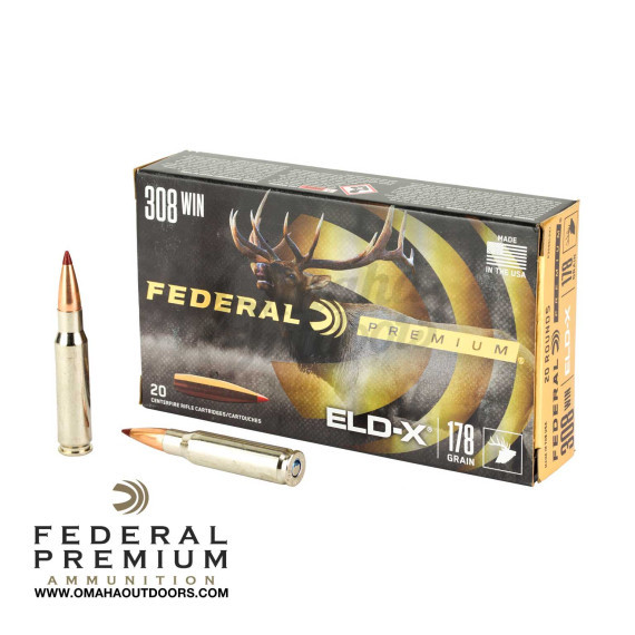 Federal Premium ELD-X 308 178 Grain 20 Rounds - Omaha Outdoors