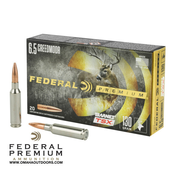 Federal Premium Barnes Tsx 6 5 Creedmoor 130 Grain 20 Rounds Omaha Outdoors