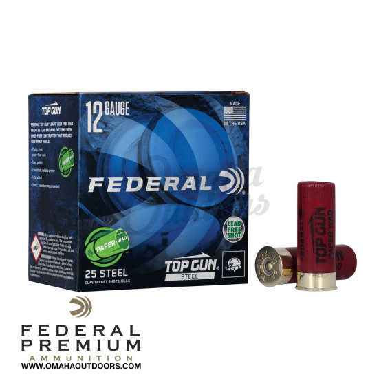 Federal Top Gun Paper Wad 12 Gauge 7.5 Steel Shot 1300 FPS - Omaha Outdoors