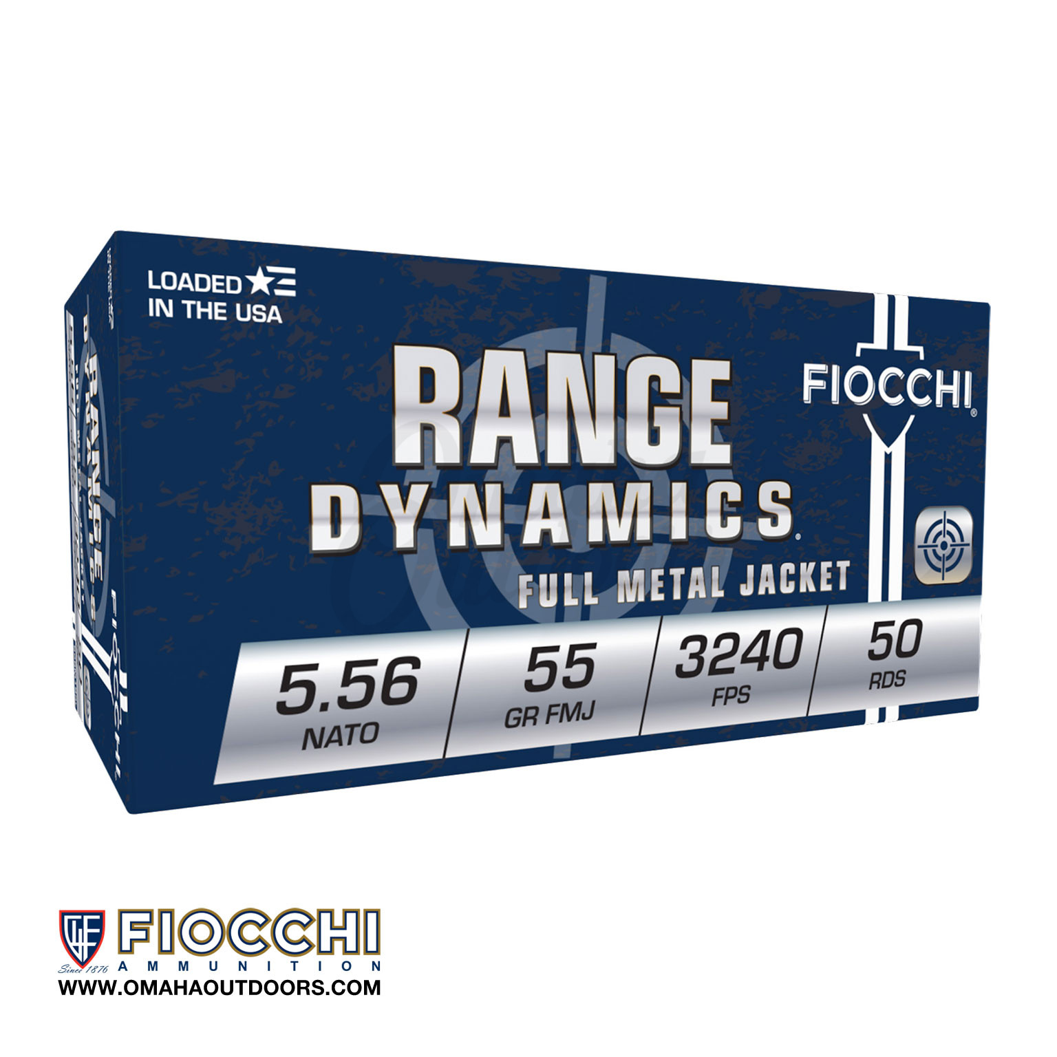 Fiocchi Range Dynamics 5.56 55 Grain FMJ 50 Rounds - Omaha Outdoors