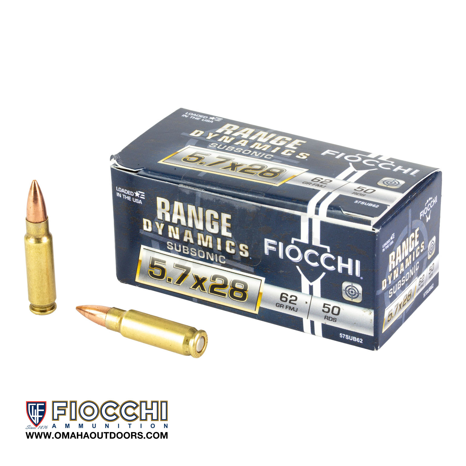 Fiocchi range dynamics 5 7x28 62 grain subsonic 50 rounds
