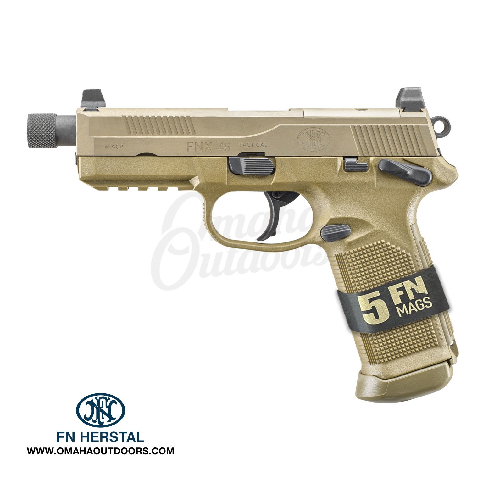 FNX 45 Tactical Bundle 10 Round FDE - In Stock