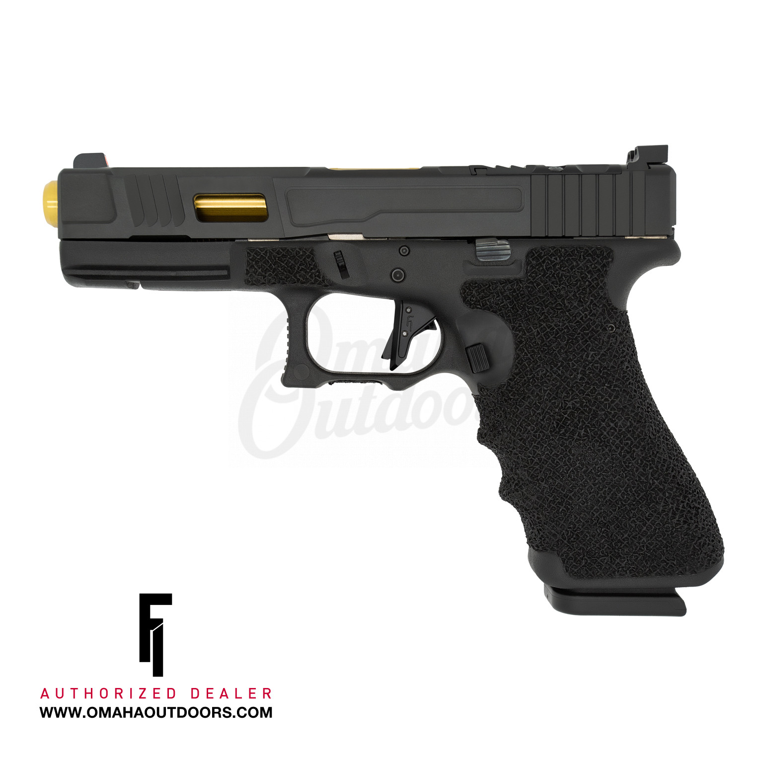 Fowler Mod Glock 17 Gen 3 Mk2 17 Rd 9mm Pistol Tin Barrel Trijicon Hd