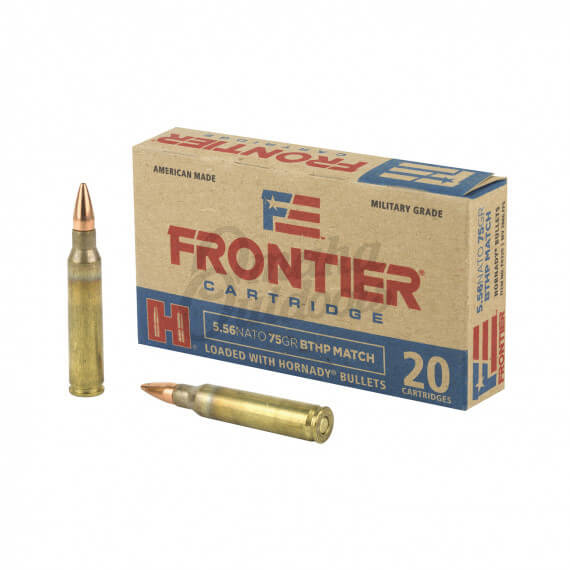 Hornady 5.56 Nato 75 Gr Bthp Match Frontier Review Hornady Frontier 5.56 75 Grain BTHP Match 100 Rounds - Omaha Outdoors