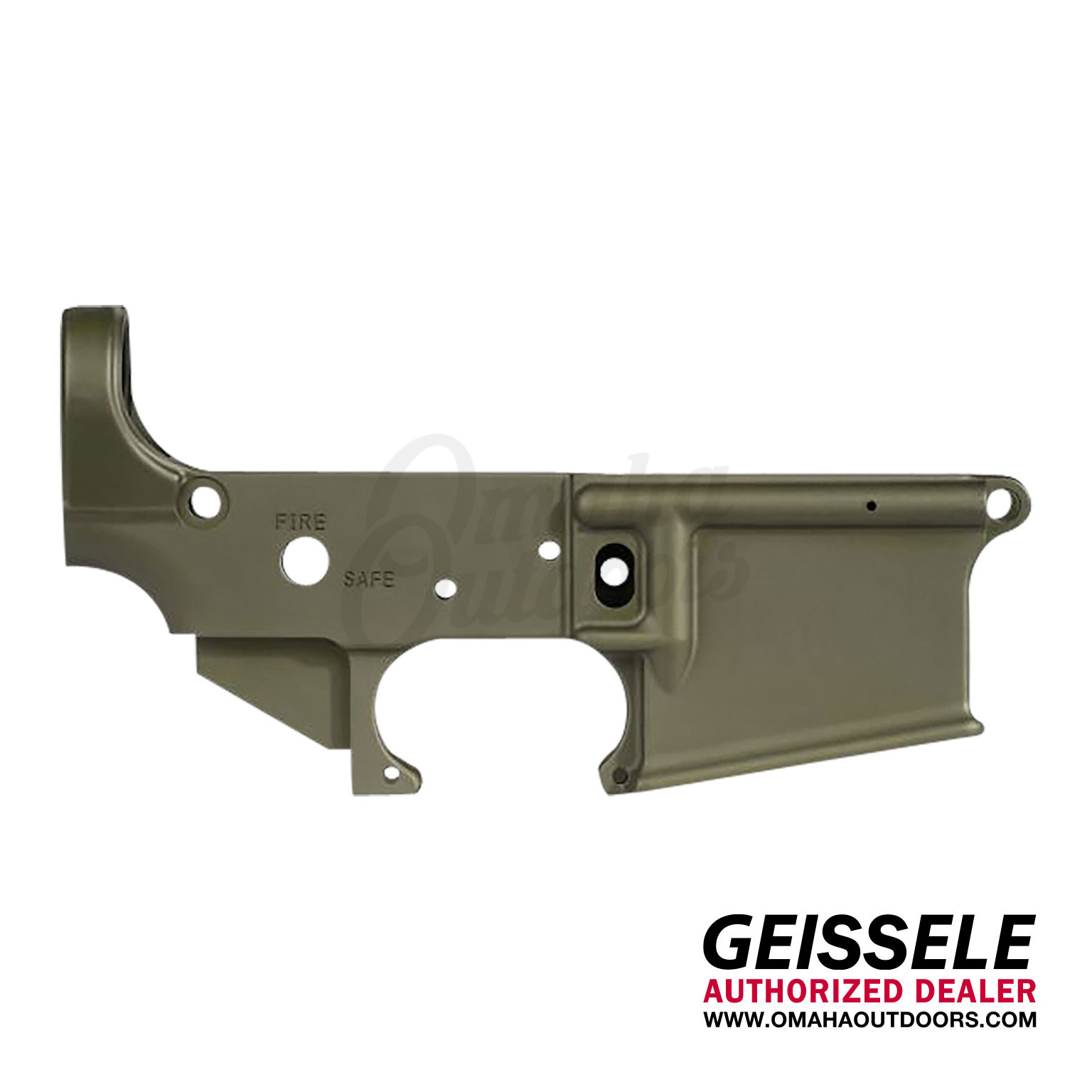 Geissele Super Duty Stripped Lower OD Green - Omaha Outdoors