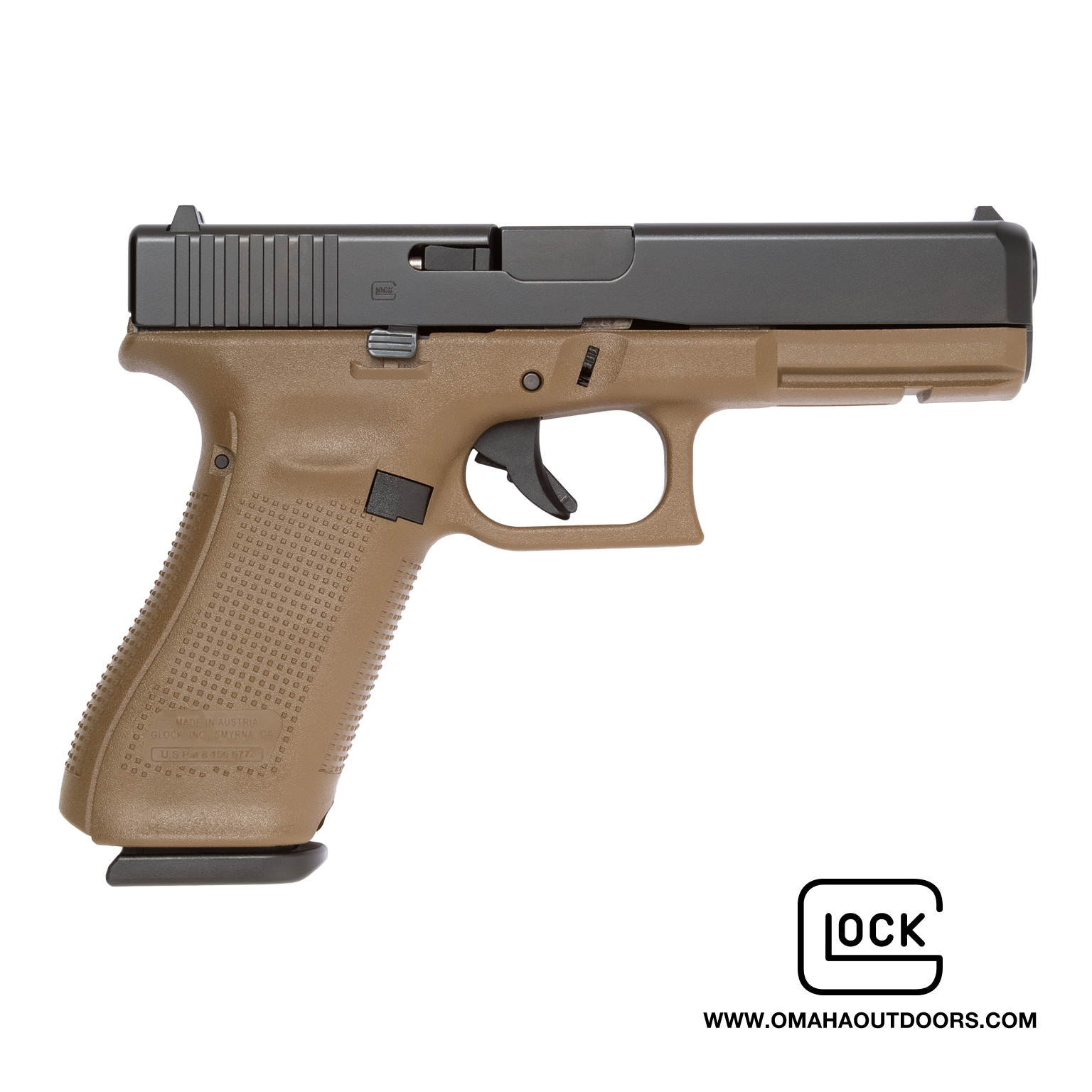 Glock 17 Gen 5 FDE Pistol 10 RD 9mm - Omaha Outdoors