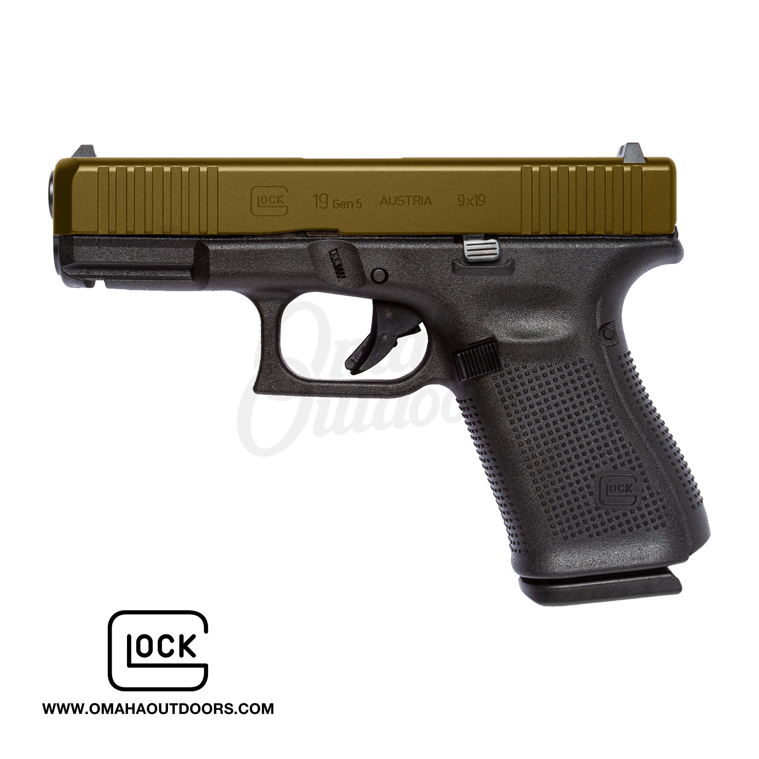 GLOCK 19 GEN 5 9MM PISTOL- BURNT BRONZE SLIDE & LOWER - Watchdog Tactical