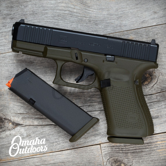 Glock 19 Gen 5 MOS OD Green - Omaha Outdoors