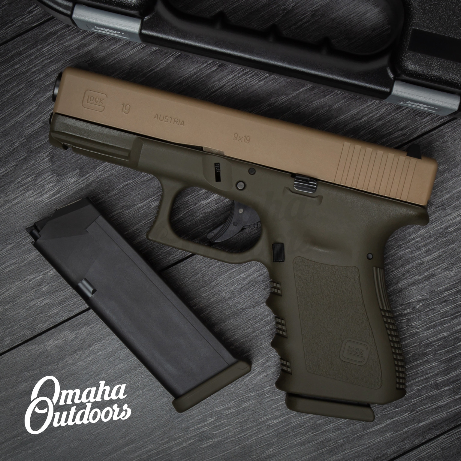 Glock 19 Gen 5 MOS OD Green - Omaha Outdoors