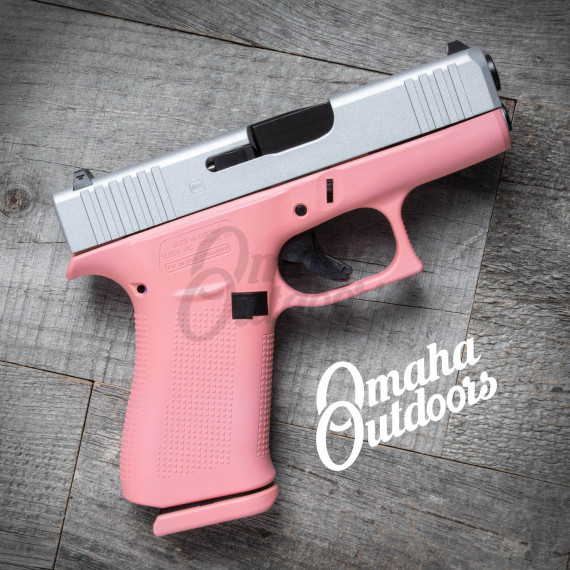 Glock 43X Victoria Pink / Satin Aluminum - Omaha Outdoors