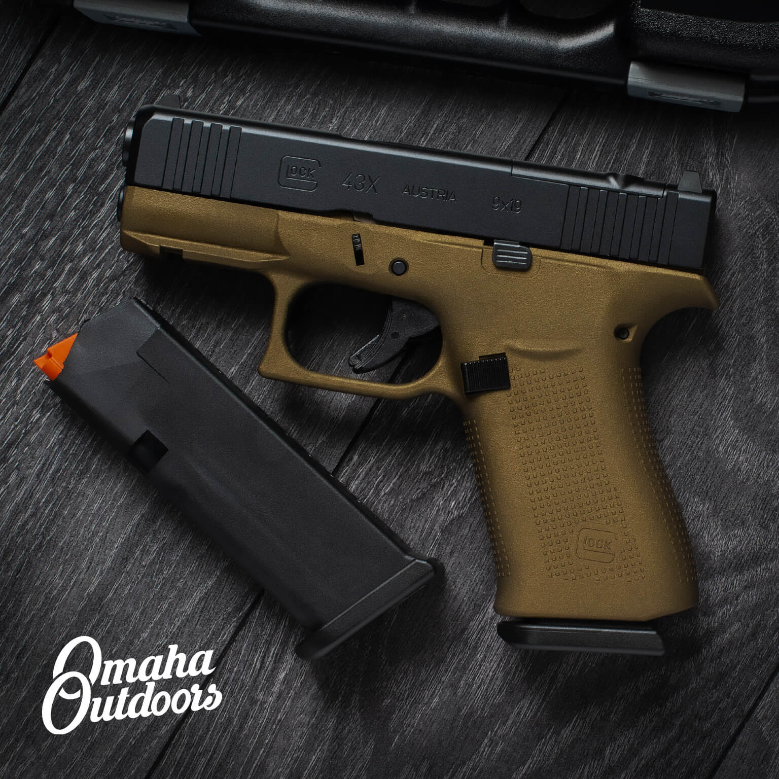 Glock 43X MOS Burnt Bronze Pistol 10 RD 9mm - Omaha Outdoors