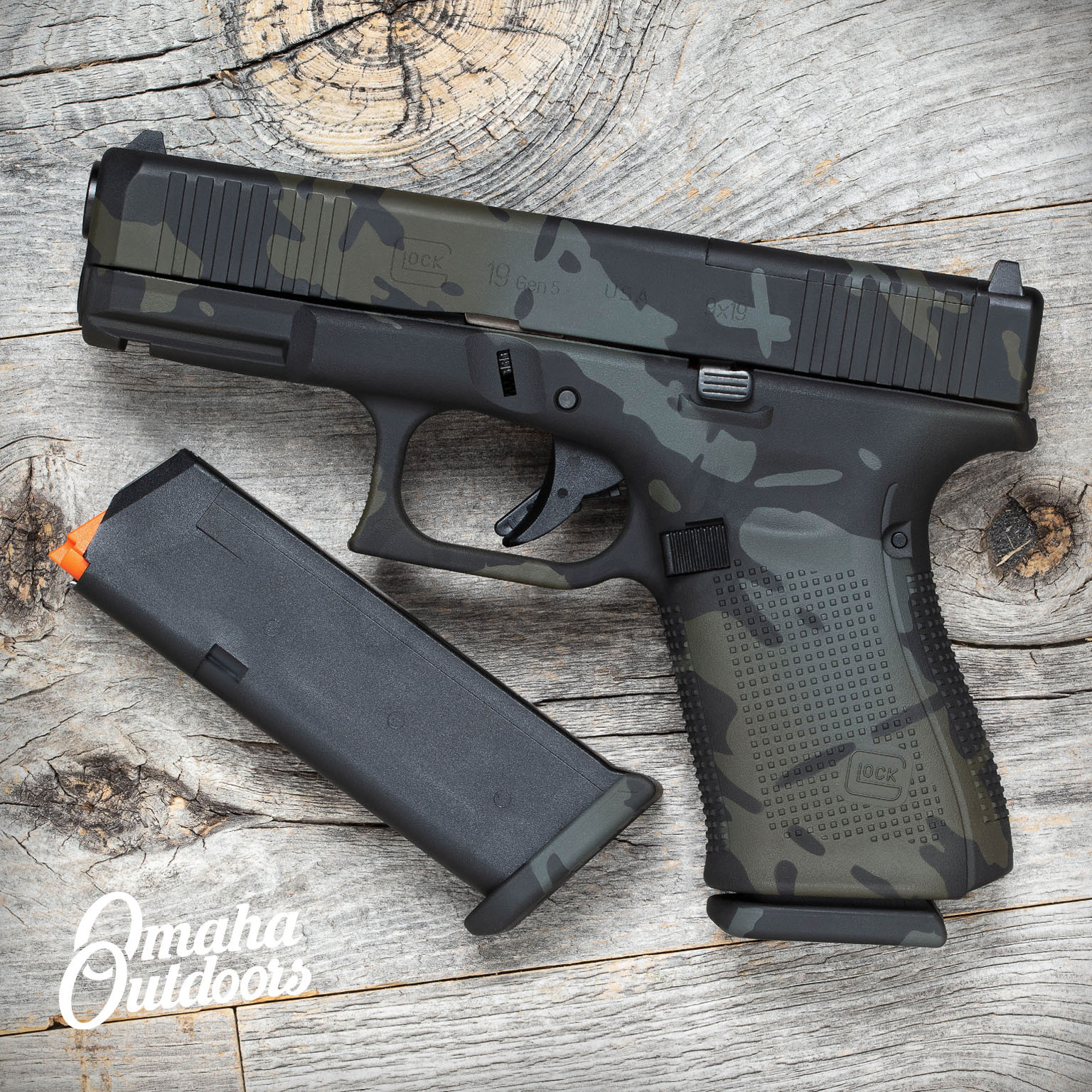 Glock 19 Gen 5 Mos Black Multicam Usa - Omaha Outdoors