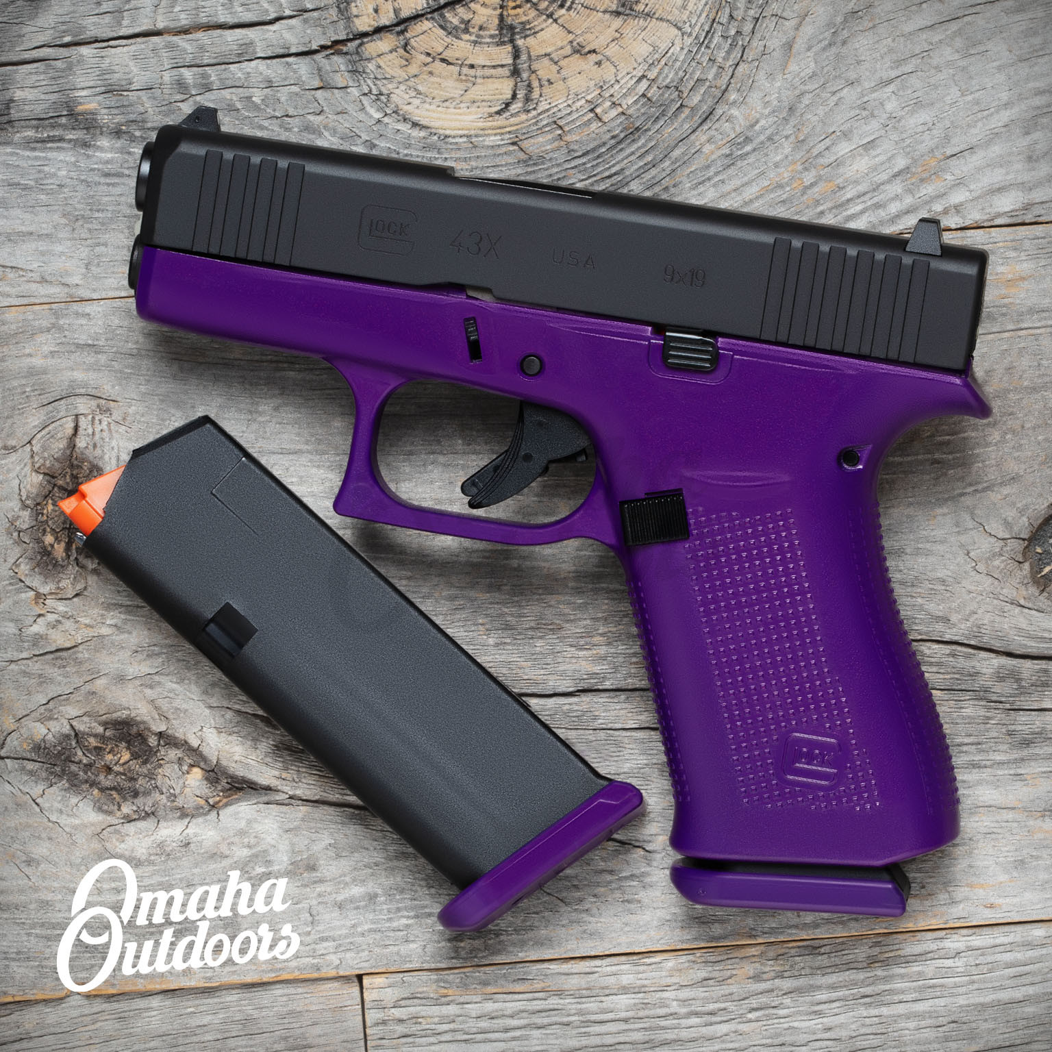 Glock 43X Purple Sunburst USA - Omaha Outdoors