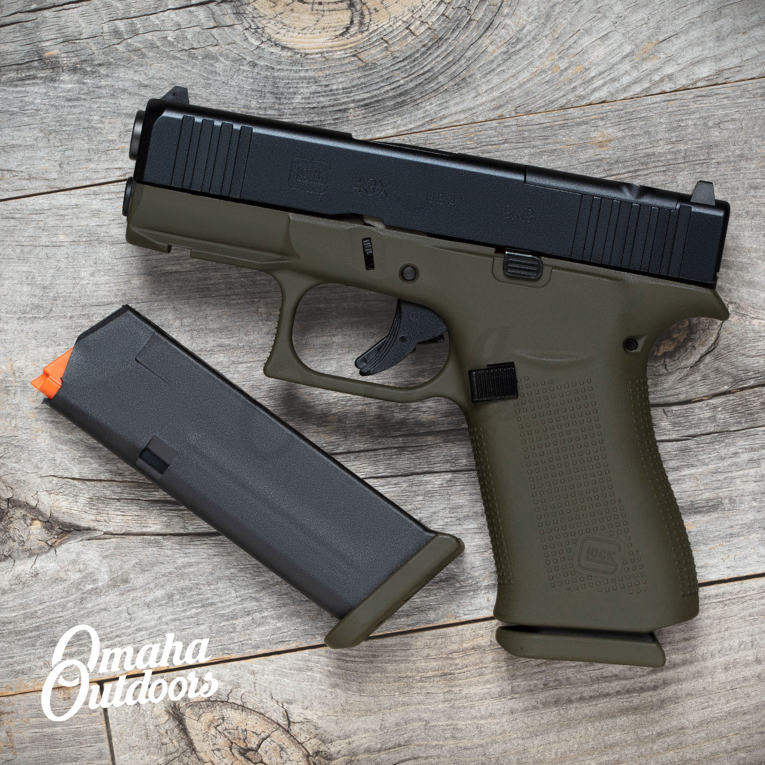 Glock 43X MOS OD Green USA - Omaha Outdoors