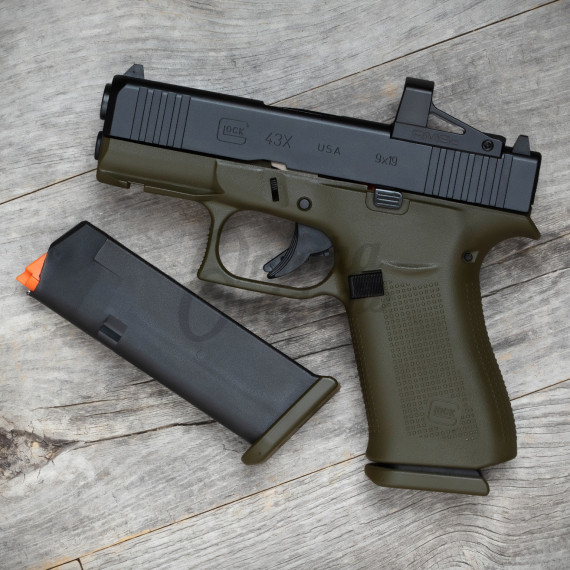 Glock 43x Od Green Rmsc Omaha Outdoors 1430