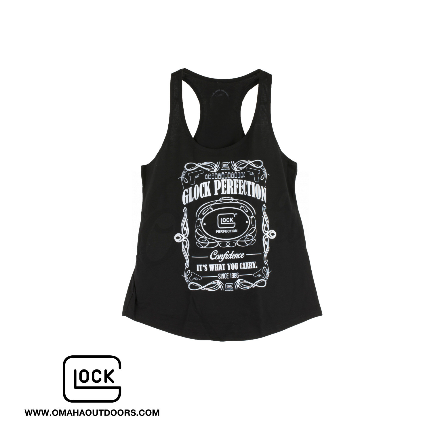 Glock Flourish Tank Top Womens XL - Omaha Outdoors