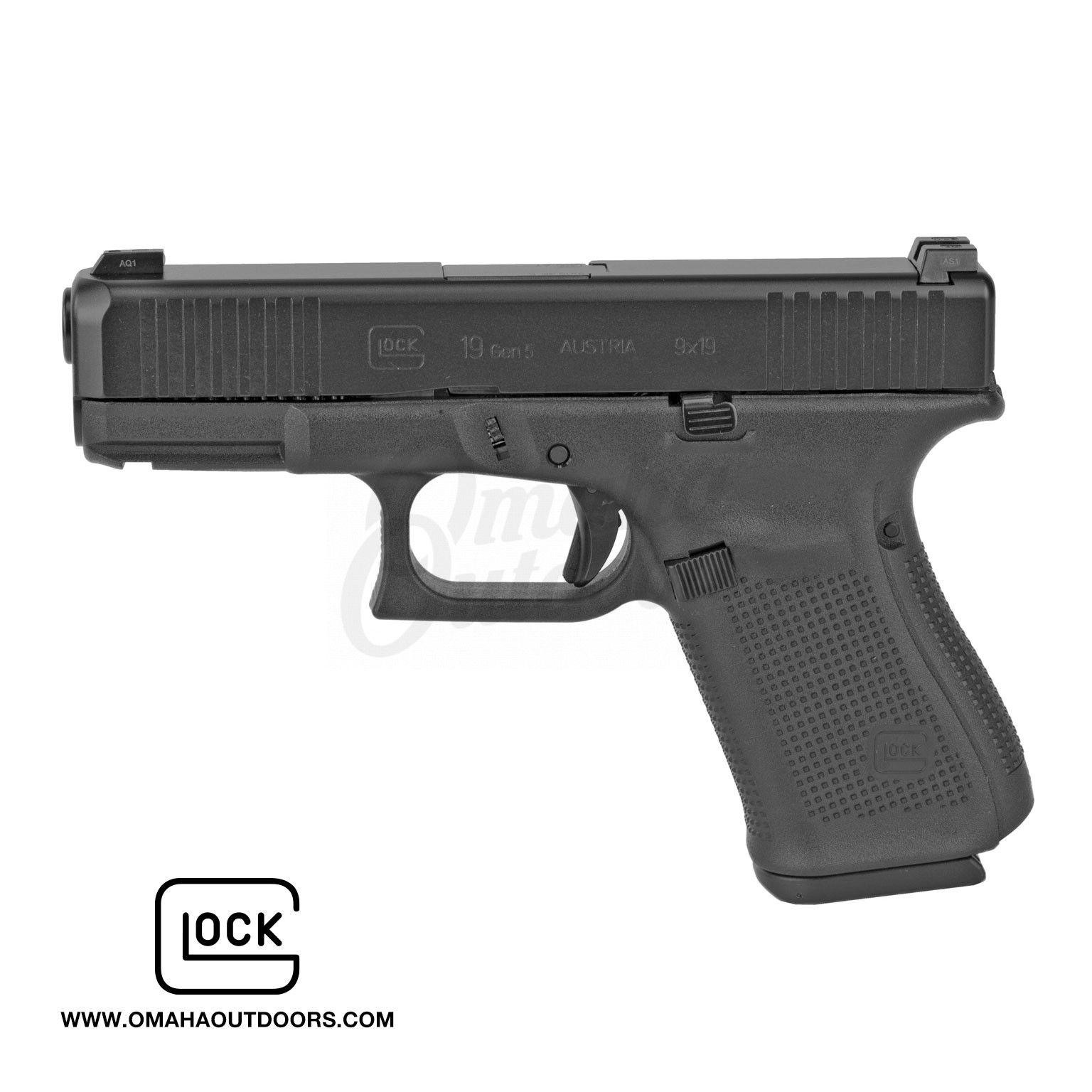 Glock 19 Gen 5 Fs 15 Rd 9mm Pistol Night Sights Omaha Outdoors