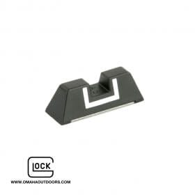 .240” height Black Polymer with White Outline for all pistol models Factory OEM Part # SP00154 Glock Fixed Rear Sight 6.1mm 