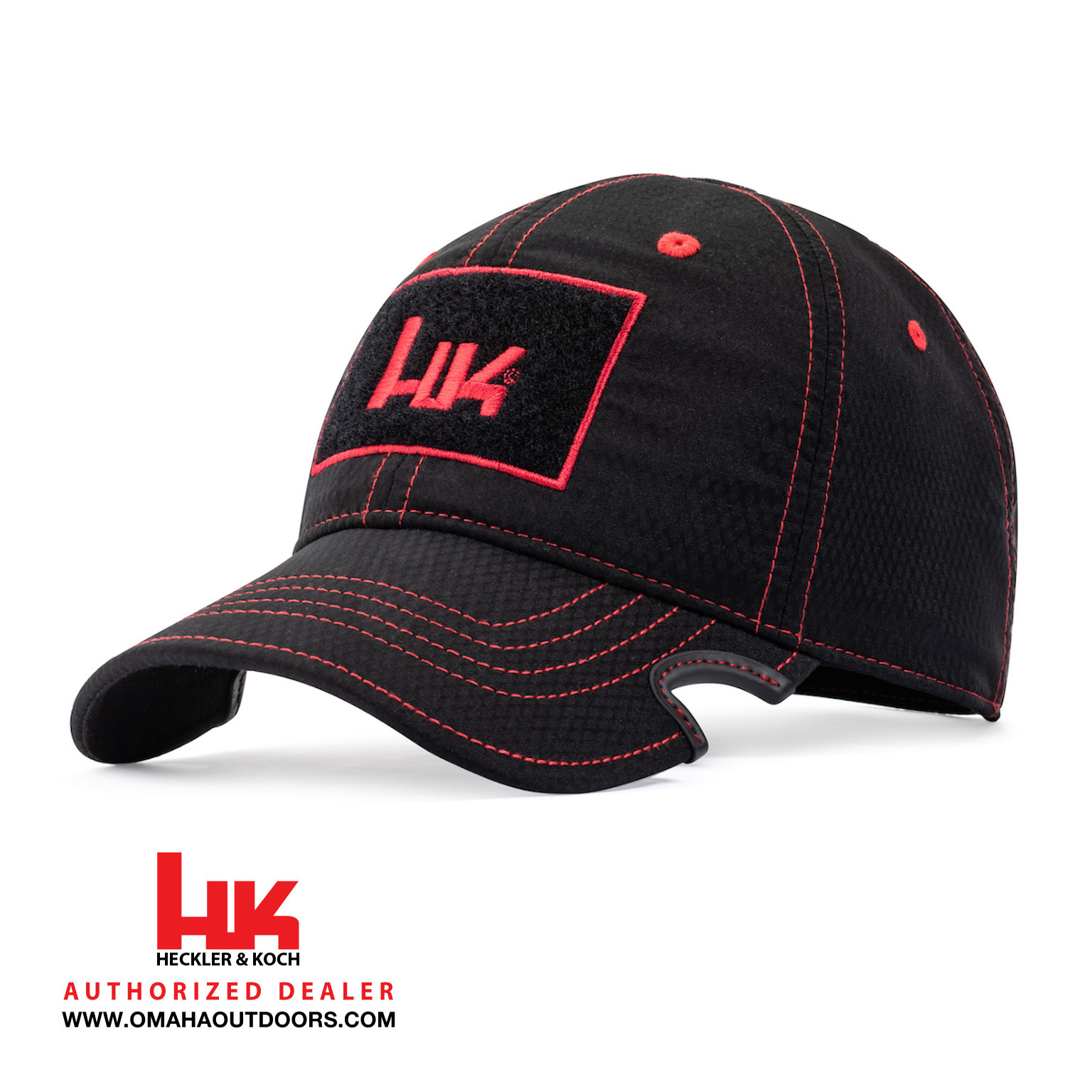 HK Notch Athlete Operator Black/Red Hat - Omaha Outdoors