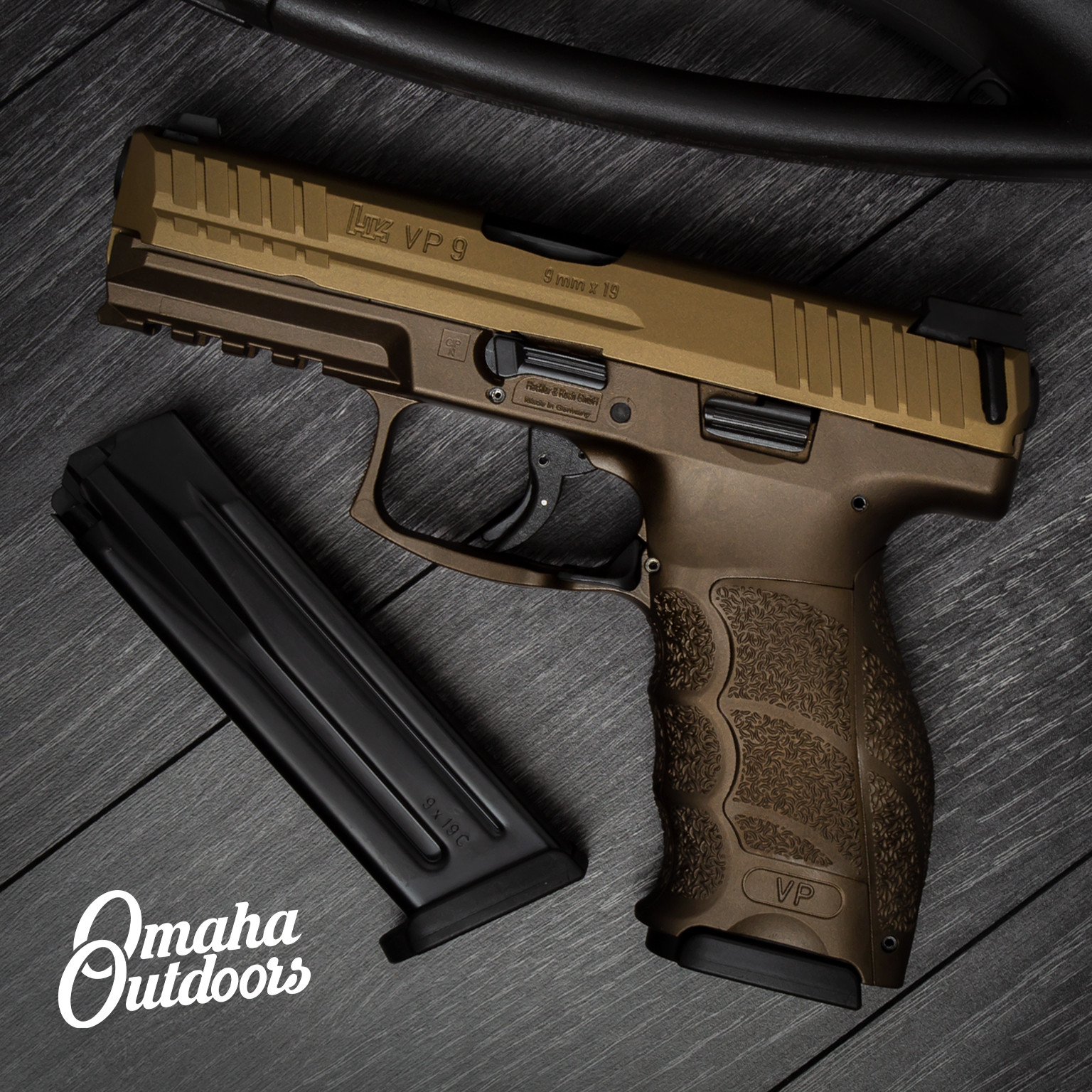 HK VP9 Spartan Bronze Pistol 15 RD 9mm Burnt Bronze Slide M700009-A5