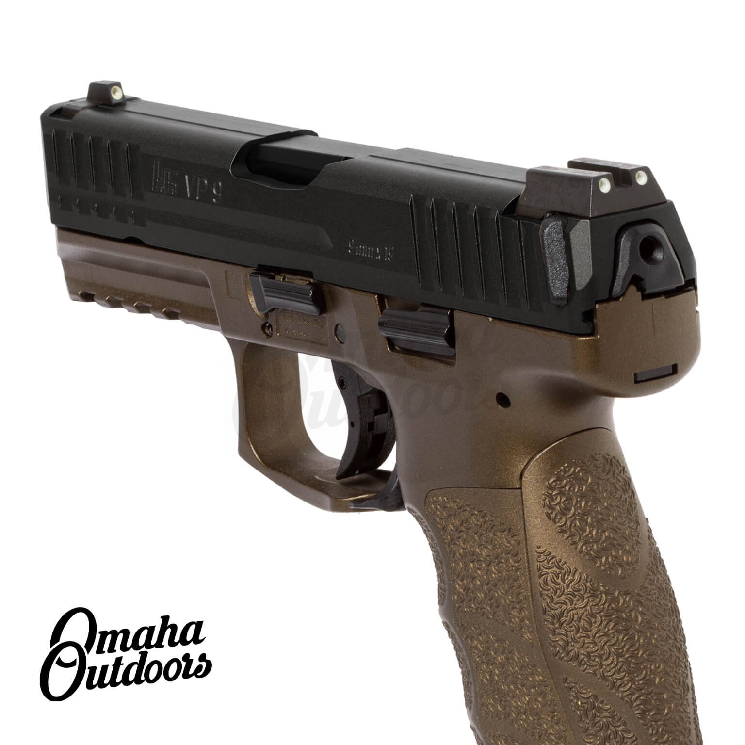 hk vp9 le 17 rd 9mm spartan bronze pistol night sights hk vp9 le 17 rd 9mm spartan bronze pistol night sights
