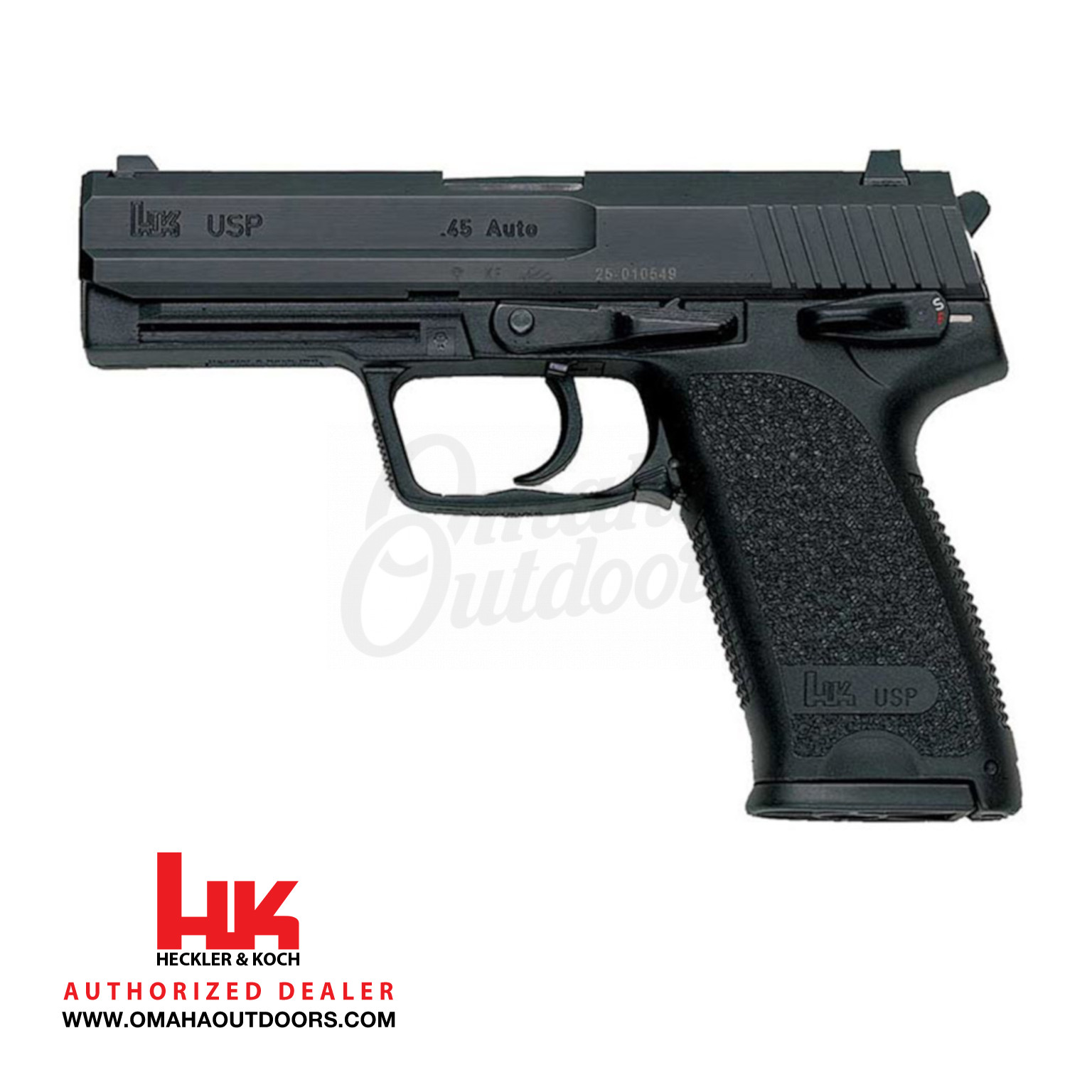 HK USP 45 V7 LEM Pistol 45 ACP 12 RD 81000326