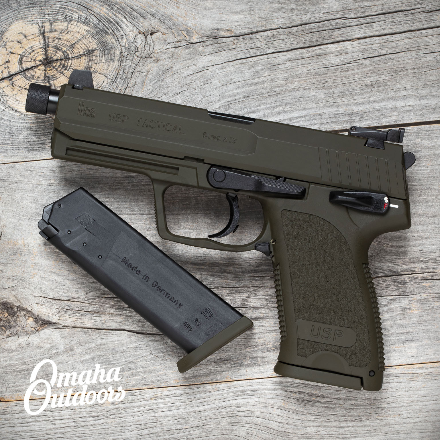 hk usp 9 tactical od green