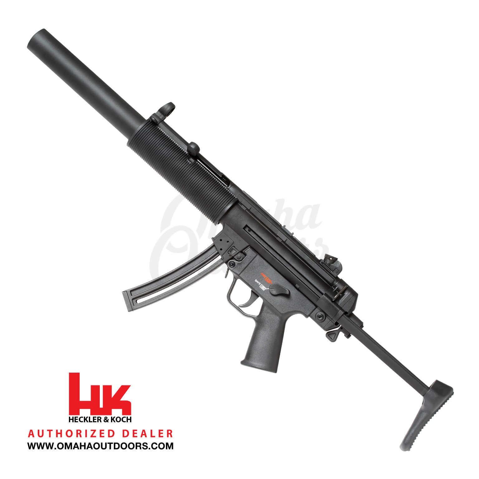 HK MP5 .22 LR Semi-Auto Rifle with Faux Suppressor/Barrel Shroud