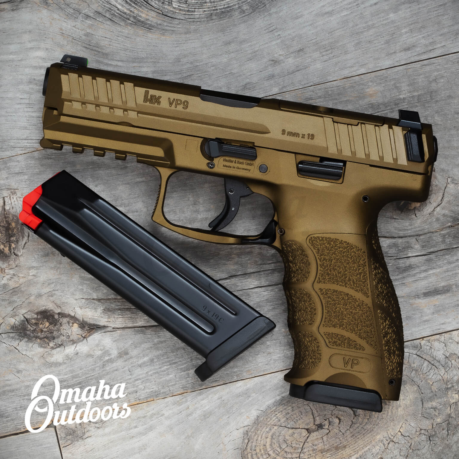 HK VP9 Optics Ready Full Burnt Bronze - Omaha Outdoors