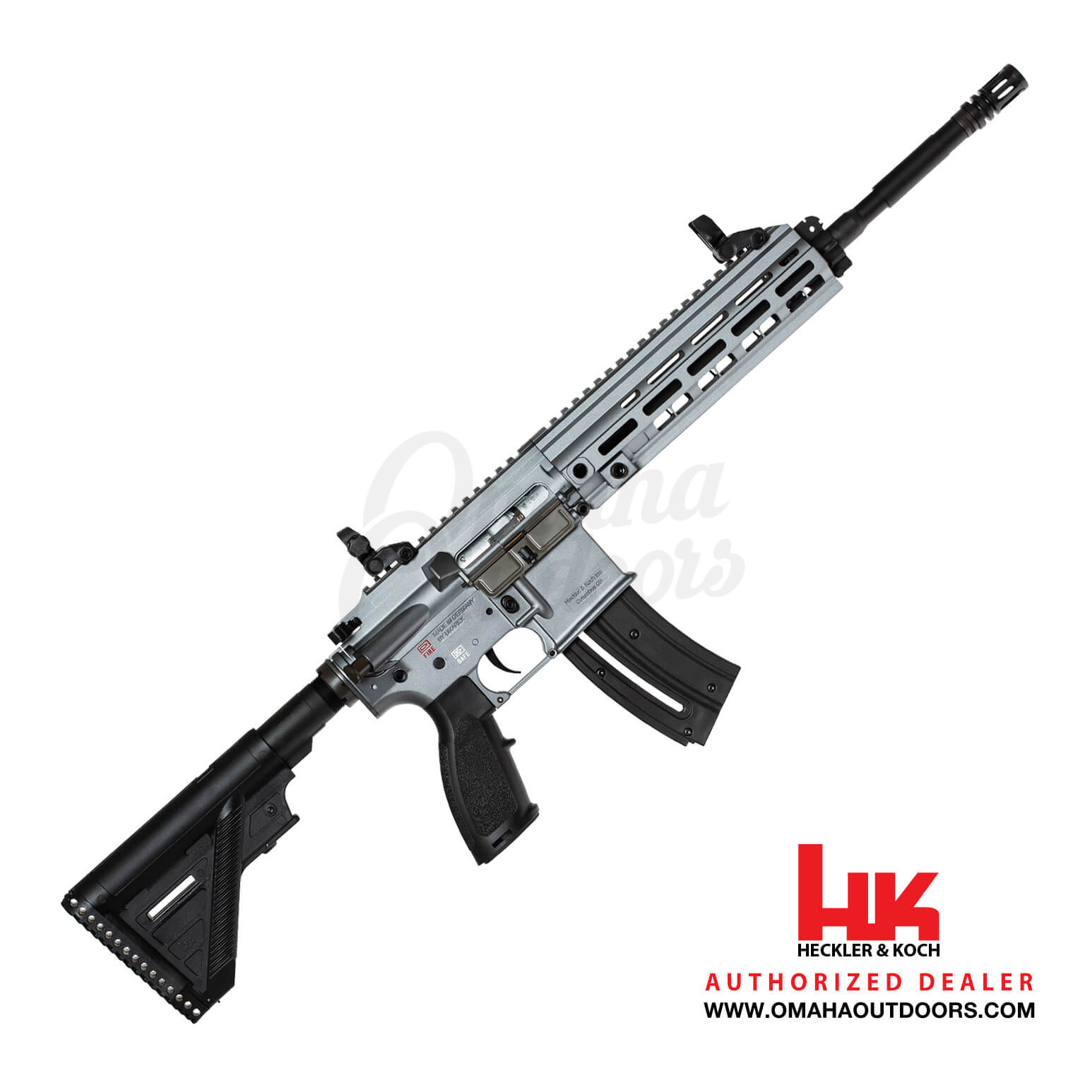 HK 416 Tungsten Gray Rifle 20 RD 22LR 16.1