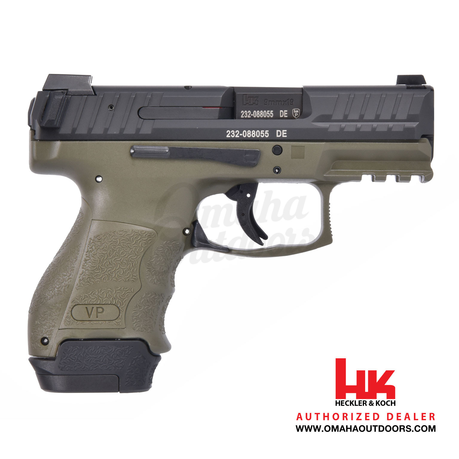 HK VP9SK OD Green 15 Round - Omaha Outdoors