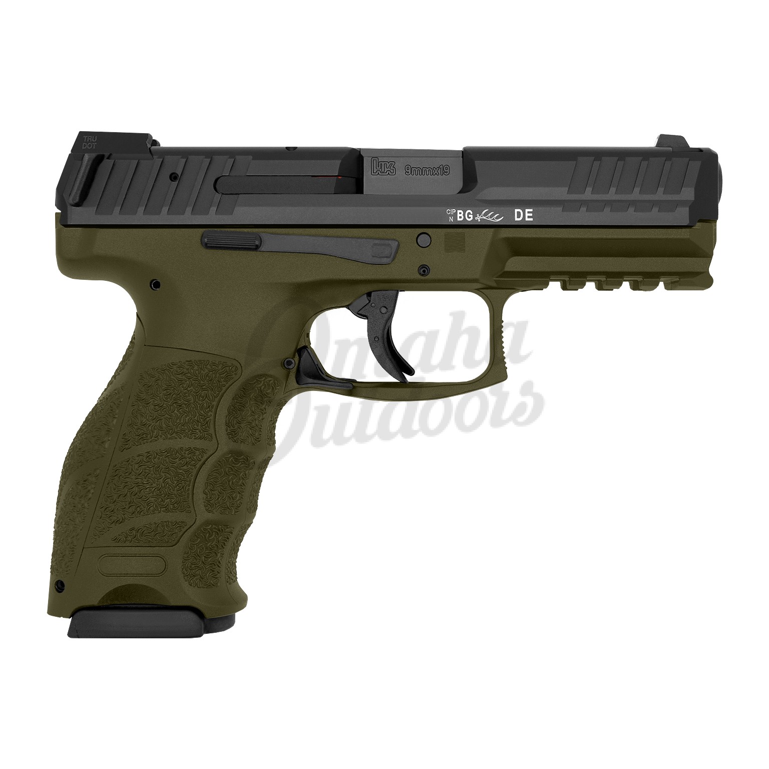 Hk Vp9 Od Green Pistol 15 Rd 9mm M700009 A5 Odg