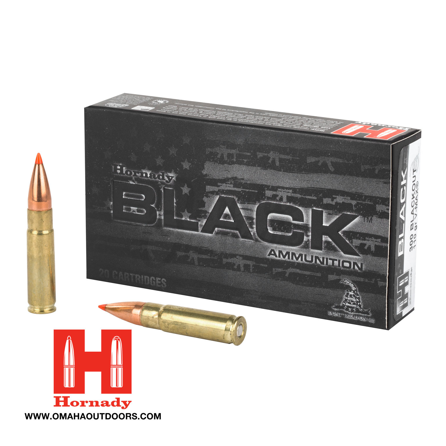 Notify Me - Hornady BLACK 300 Blackout 110 Grain V-MAX 100 Rounds ...