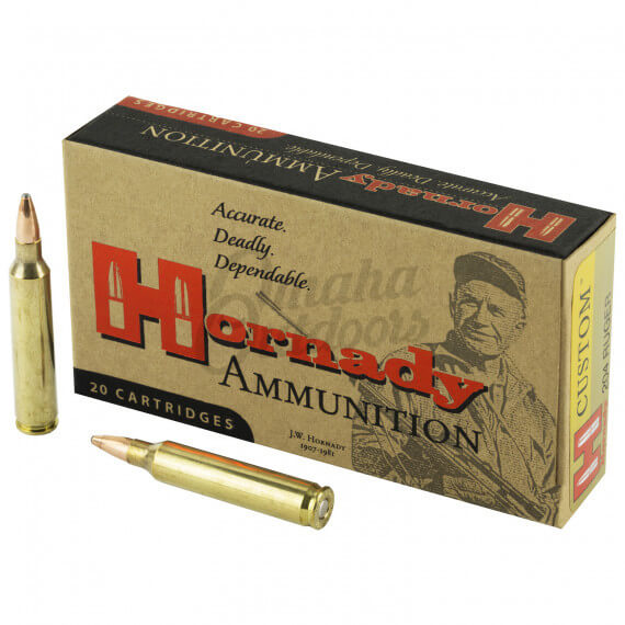 Hornady Custom 204 Ruger 45 GR SP - Omaha Outdoors