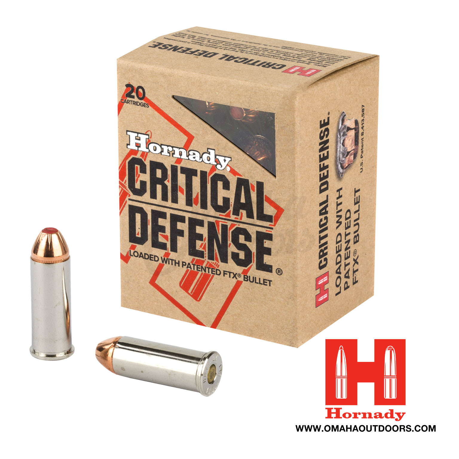 Hornady Critical Defense 44 Special 165 Grain FTX 20 Rounds - Omaha ...