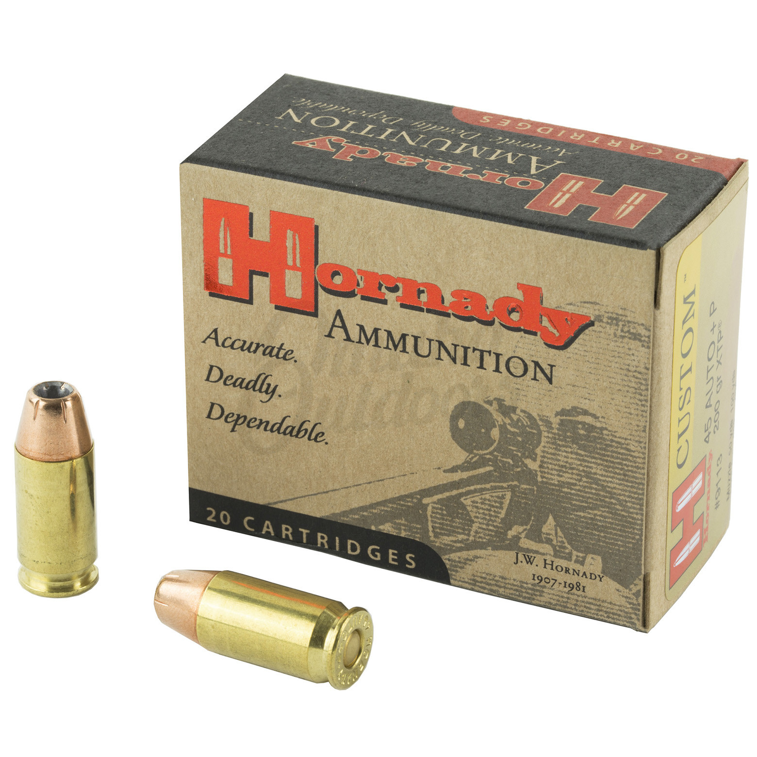 Hornady Custom 45 Auto +P 200gr XTP - Omaha Outdoors